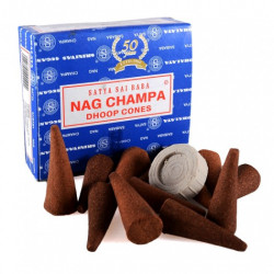 Благовоние Satya Nag Champa Dhoop Cones, 12 конусов