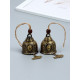 Набор колокольчиков «Будда и карп», 2 шт, металл, высота - 4.8 см, диаметр - 6 см
